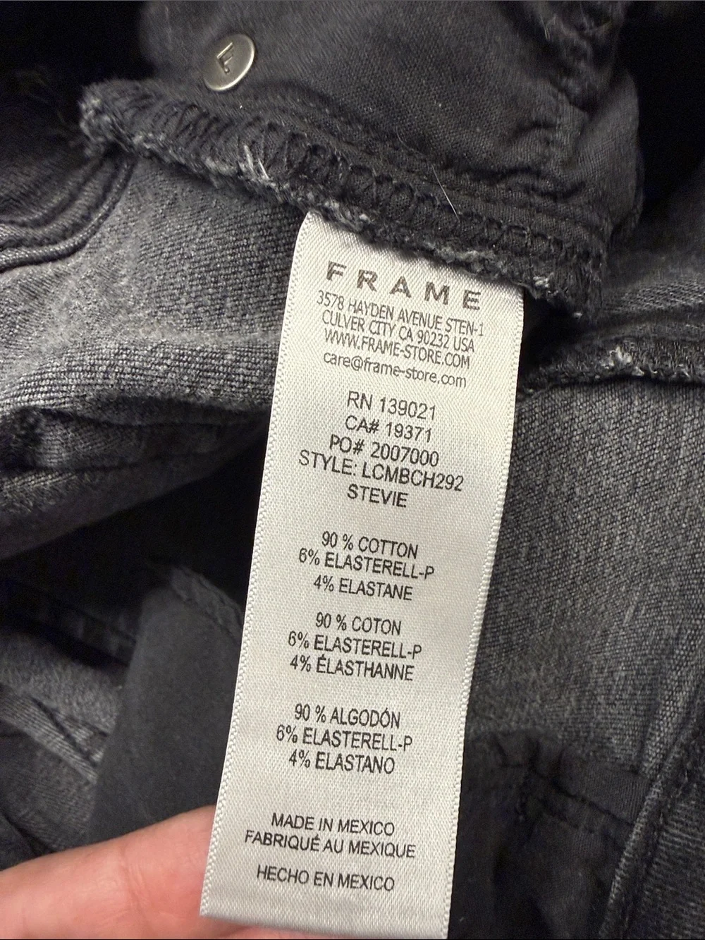 Frame Black Le Crop Mini Boot Jeans - Picture 5 of 6